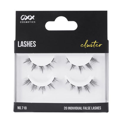 20 Pack Cluster False Lashes, No. 710 - OXX Cosmetics