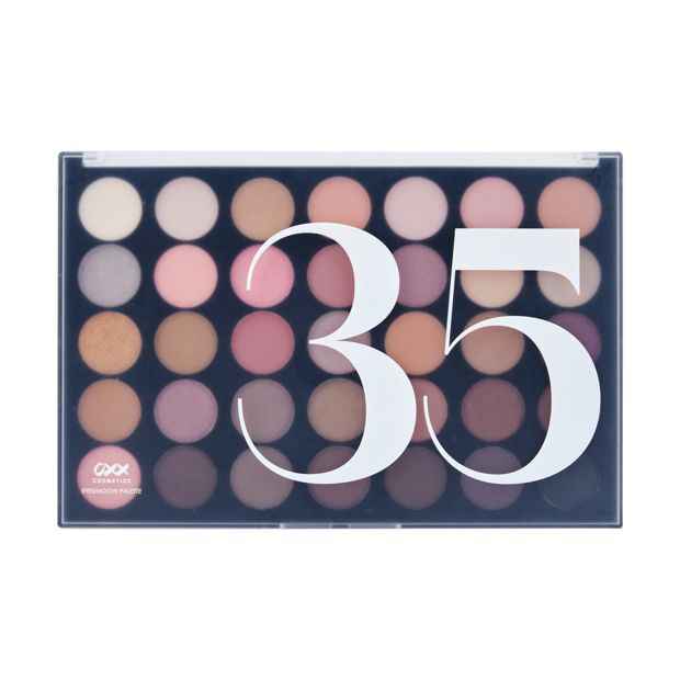 35 Shades Eyeshadow Palette, Crystal - OXX Cosmetics