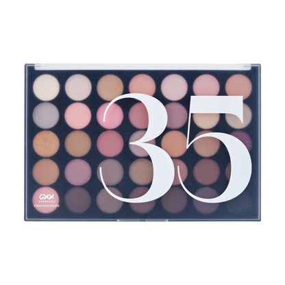 35 Shades Eyeshadow Palette, Crystal - OXX Cosmetics