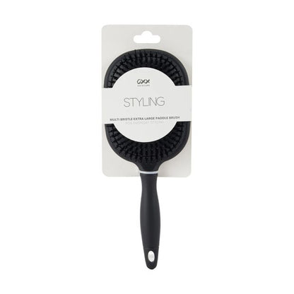 Styling Multi Bristle Extra Large Paddle Brush, Black - OXX Haircare