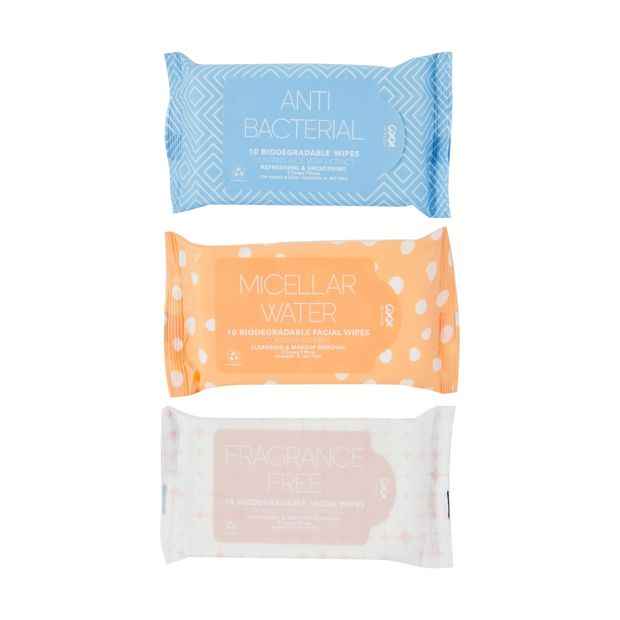 30 Piece Biodegradable Travel Wipes Pack - OXX Skincare