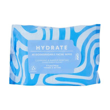 OXX Skincare 40 Pack Hydrate Biodegradable Facial Wipes - Vitamin E and Aloe Vera