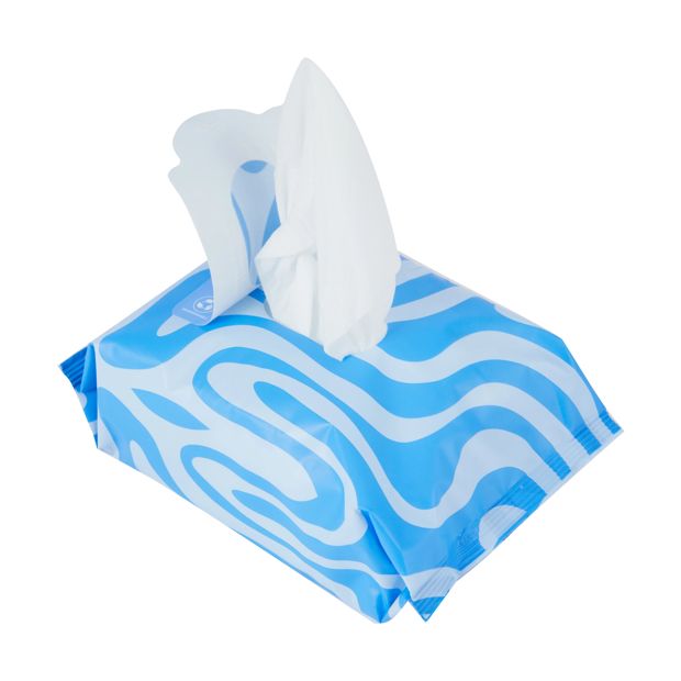 40 Pack Hydrate Biodegradable Facial Wipes, Vitamin E and Aloe Vera - OXX Skincare