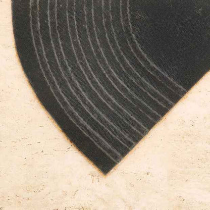Anko Embossed Semi Circle Door Mat - 75cm x 45cm
