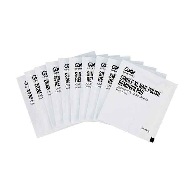 10 Pack XL Nail Polish Remover Pads - OXX Cosmetics