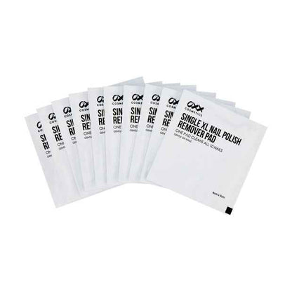 10 Pack XL Nail Polish Remover Pads - OXX Cosmetics