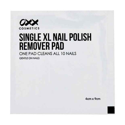 10 Pack XL Nail Polish Remover Pads - OXX Cosmetics