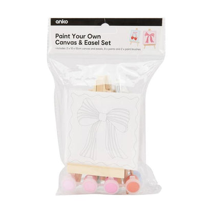 Paint Your Own Canvas and Easel Set - Anko