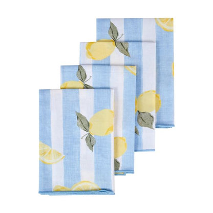 Lemon Print Napkins - Set of 4