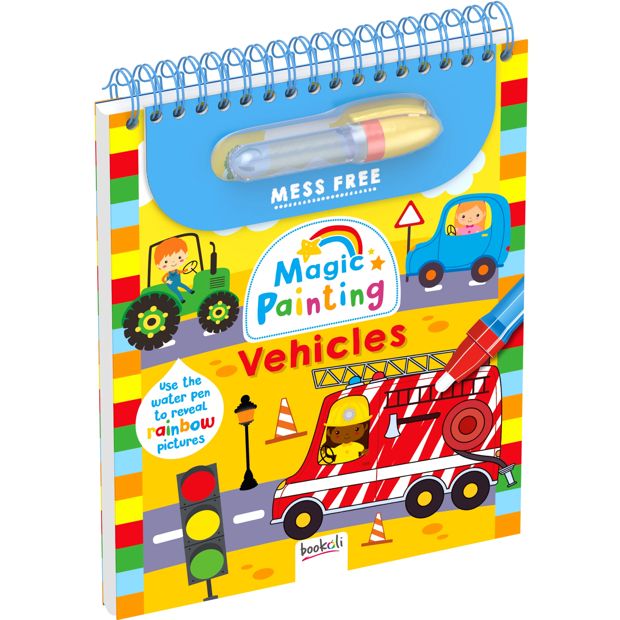 Mess Free Magic Painting: Vehicles - Book