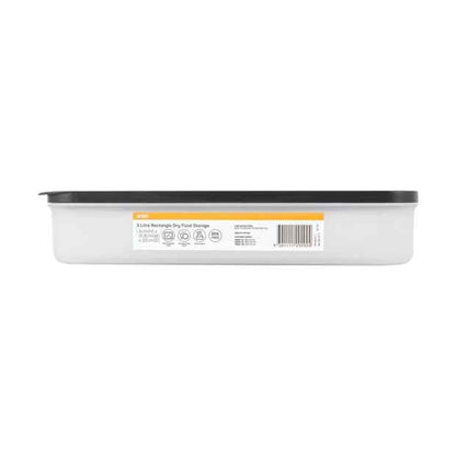 3L Rectangle Dry Food Storage - Anko