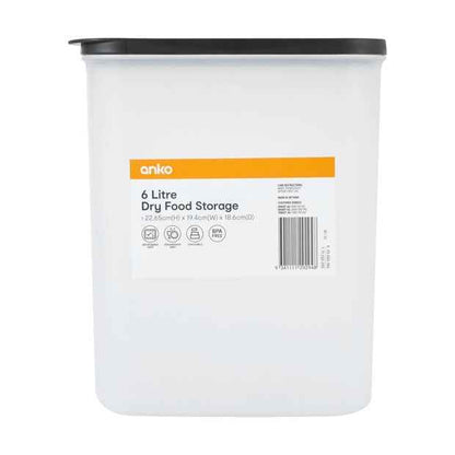 6L Dry Food Storage - Anko