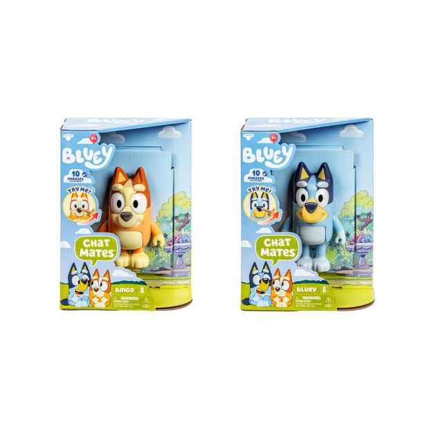Bluey Chat Mates Figure Single Pack - Assorted