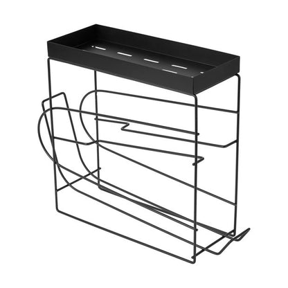 Toilet Roll Dispenser, Black - Anko
