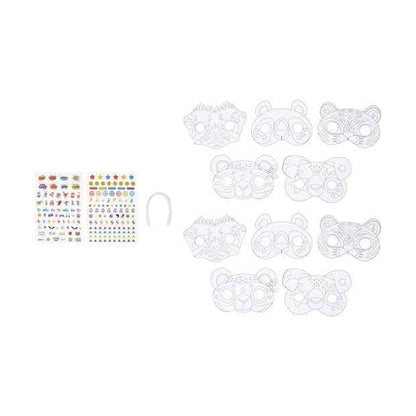 22 Piece Decorate Your Own Mask Kit  Assorted - Anko