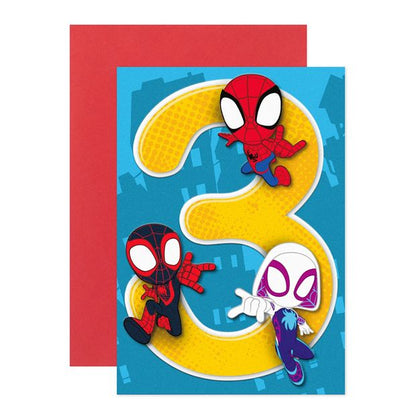 Connections from Hallmark 3rd Birthday Card - Spider-Man