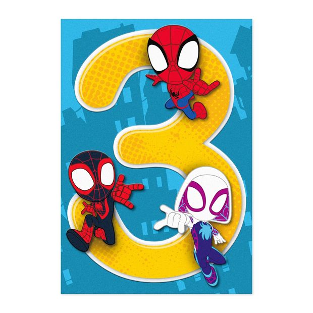 Connections from Hallmark 3rd Birthday Card - Spider-Man