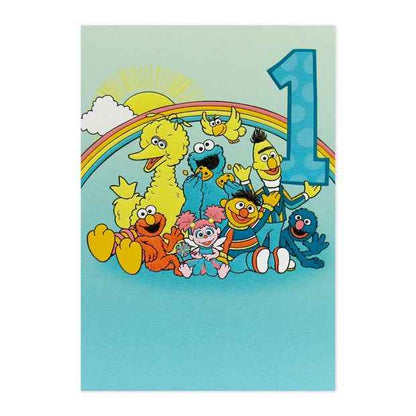 Connections from Hallmark 1st Birthday Card - Sesame Street