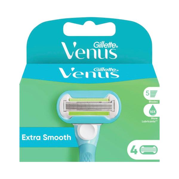 GILLETTE VENUS EXTRA SMOOTH WOMEN'S RAZOR BLADE RF 4PK