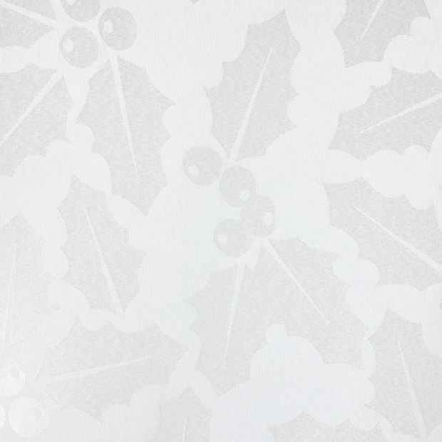 White Holly Jacquard Tablecloth - Anko