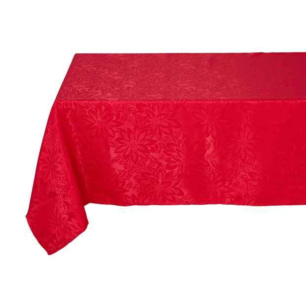 Red Poinsettia Tablecloth - Anko