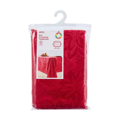 Red Poinsettia Tablecloth - Anko