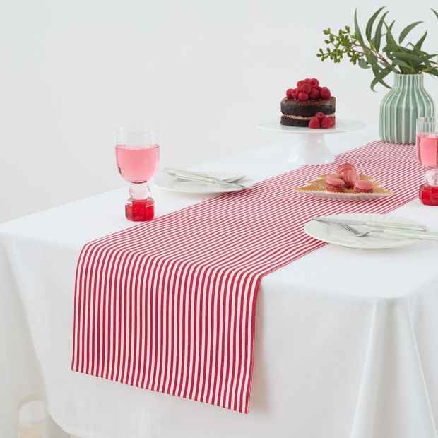 Red Stripe Table Runner - Anko