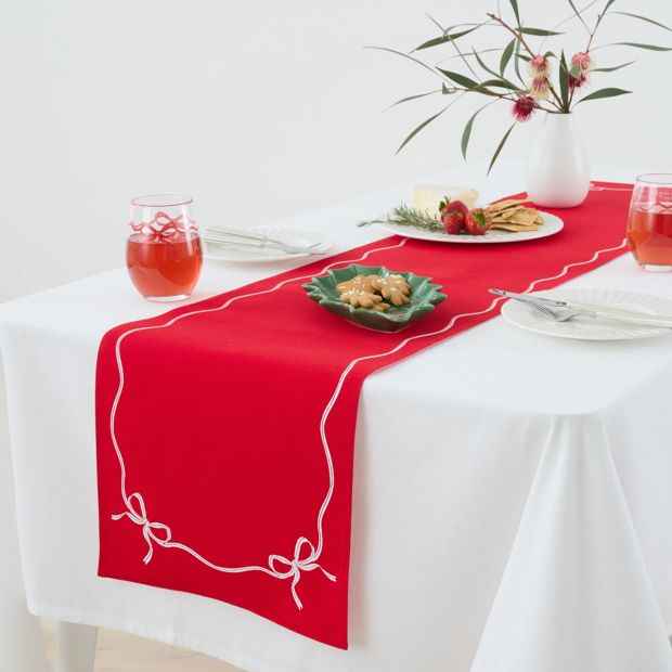 Red Bow Table Runner - Anko