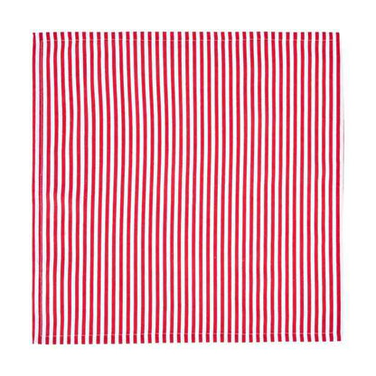 4 Pack Red Stripe Napkins - Anko