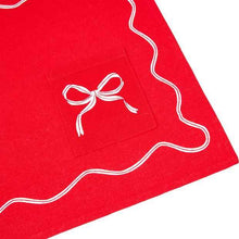 Red Bow Placemat with Cutlery Pocket - Anko