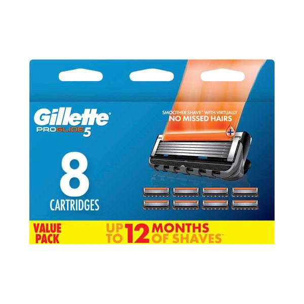*GILLETTE FUSION PROGLIDE MANUAL RAZOR BLADES 8PK