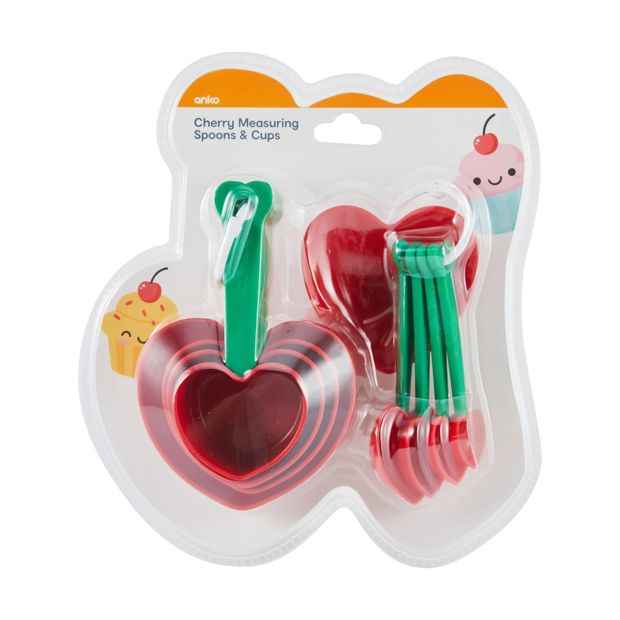 Cherry Measuring Spoons and Cups - Anko