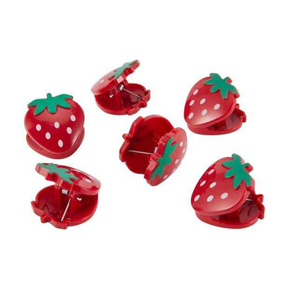 6 Pack Strawberry Bag Clips