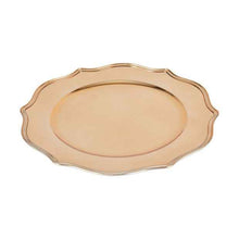 Gold Look Wavy Charger Plate - Anko