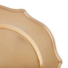 Gold Look Wavy Charger Plate - Anko