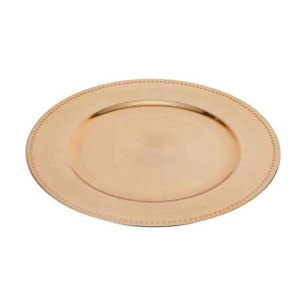 Gold Look Charger Plate - Anko