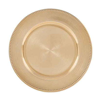 Gold Look Charger Plate - Anko