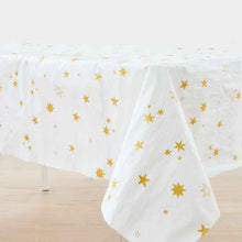 Gold Star Flannel Back Tablecloth - Anko