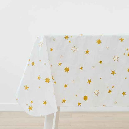 Gold Star Flannel Back Tablecloth - Anko