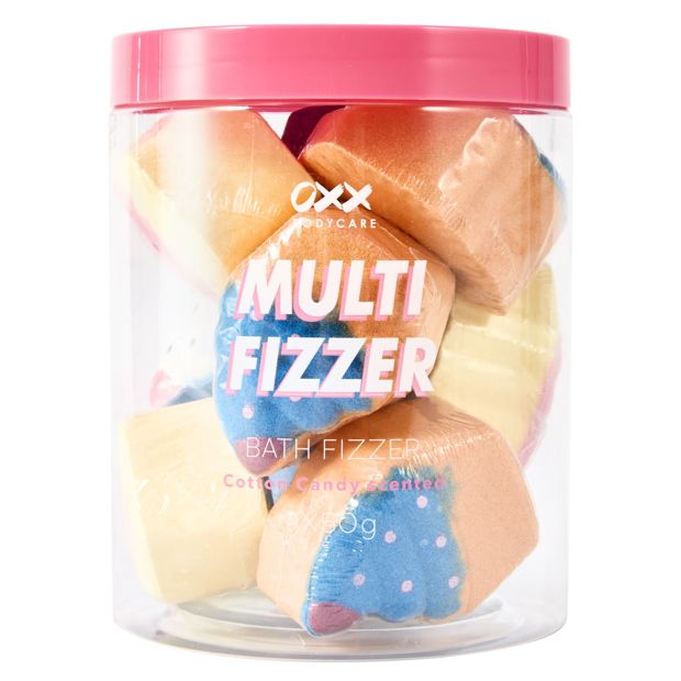 OXX Bodycare 9 Piece Multi Bath Fizzer - Cotton Candy Scented