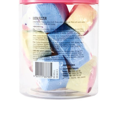 OXX Bodycare 9 Piece Multi Bath Fizzer - Cotton Candy Scented