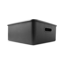19L Ribbed Container - Black