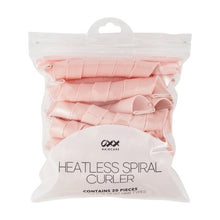 20 Pieces Heatless Spiral Curler, Pink - OXX Haircare