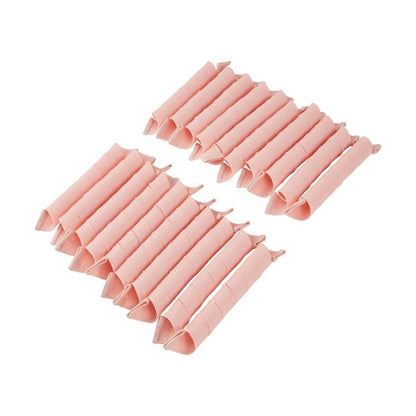 20 Pieces Heatless Spiral Curler, Pink - OXX Haircare