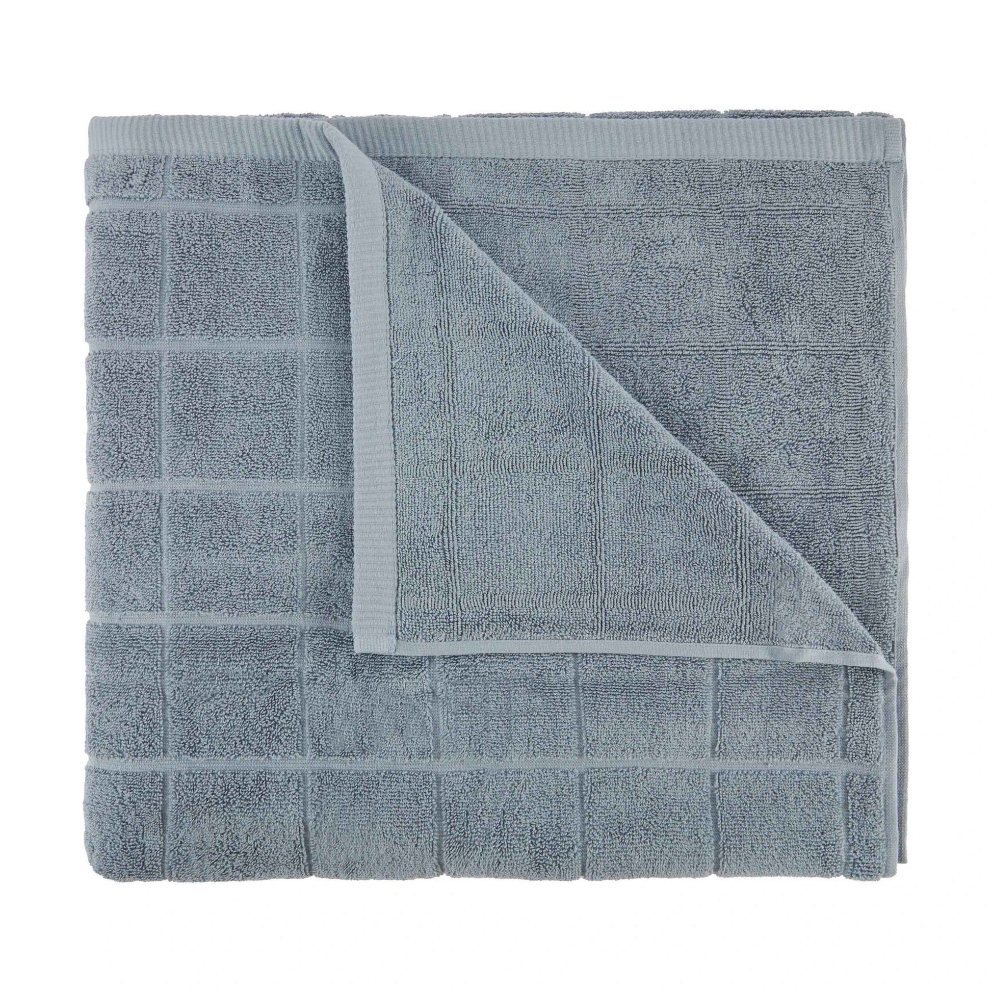 Cotton Grid Mega Towel - Blue