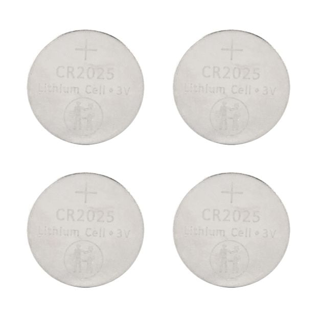 4 Pack Button Cell Batteries, CR2025 - Anko