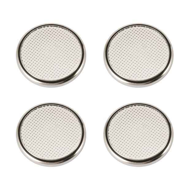4 Pack Button Cell Batteries, CR2025 - Anko