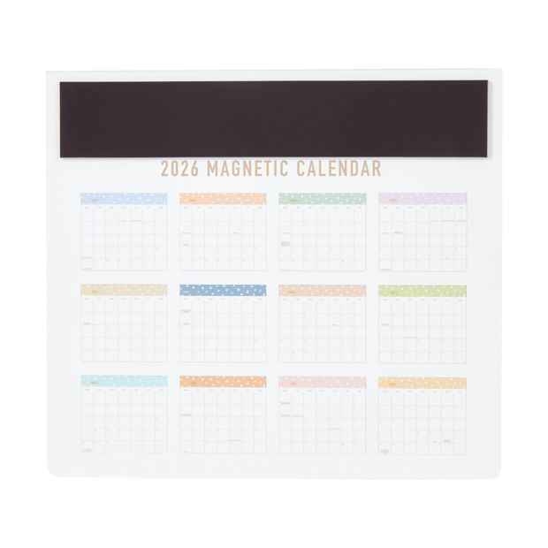 2026 Magnetic Shell Calendar, Blue - Anko