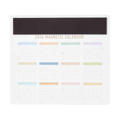 2026 Magnetic Shell Calendar, Blue - Anko