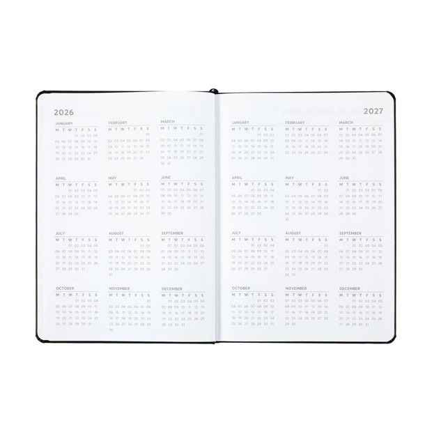 2026 Weekly Diary, Black - Anko